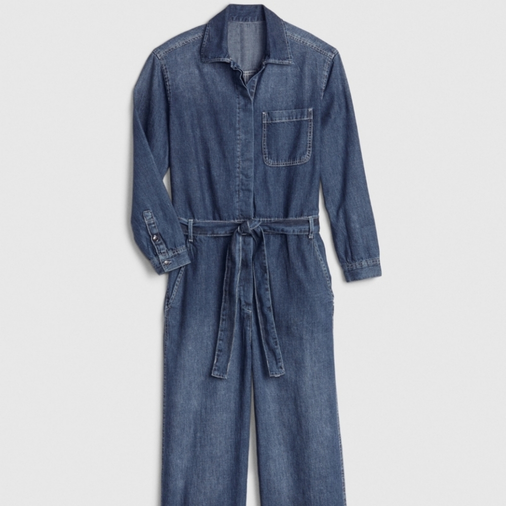 Denim Utility Jumpsuit
